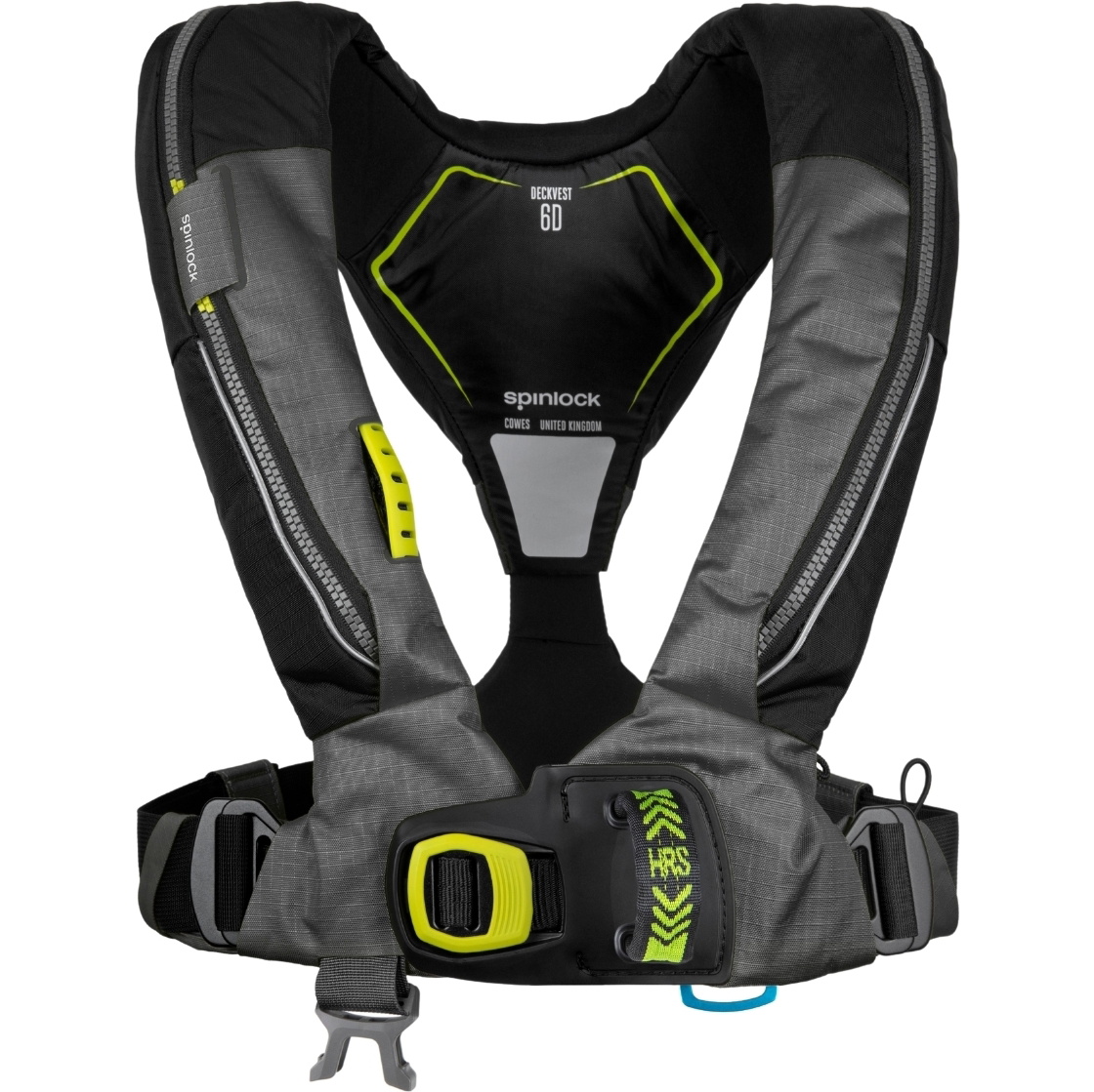 2026 Spinlock Deckvest 6D 170N Lifejacket With HRS System DWLJH6D - Black